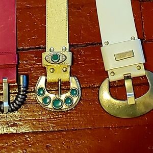 Big Buckle Leather Women's Belts (3)